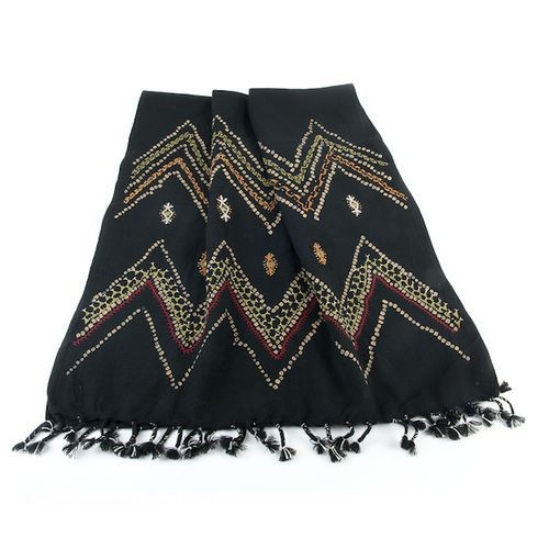 Hand Embroidered Wool Shawl