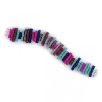 Multicolored Glass Bead Bracelet
