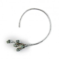 Alpaca Silver and Aquamarine Necklace From Brazil