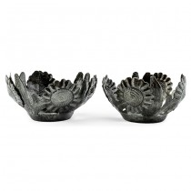 Steel Oil Drum Candle Holders From Haiti
