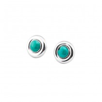 Silver & Turquoise Earrings From Indonesia