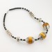 Silver and Amber Bead Necklace