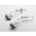 Ebony and Silver Timia Earrings